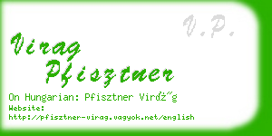 virag pfisztner business card